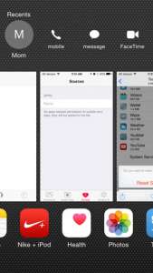 sample app switcher screen