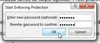 enter and confirm your password