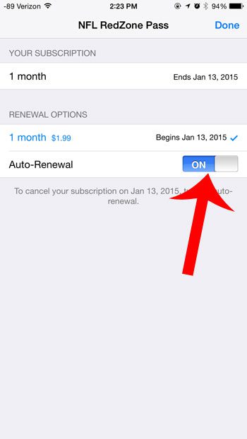 turn off the auto-renewal-option