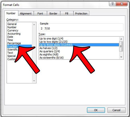 select fractions