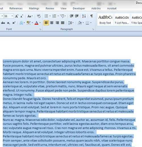 How to Use Double Spacing in Microsoft Word 2010 - Solve Your Tech