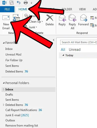 create a new email