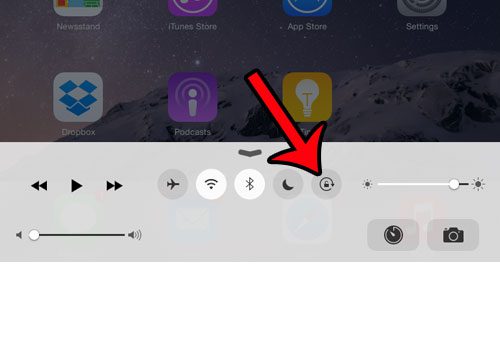 control center lock rotation