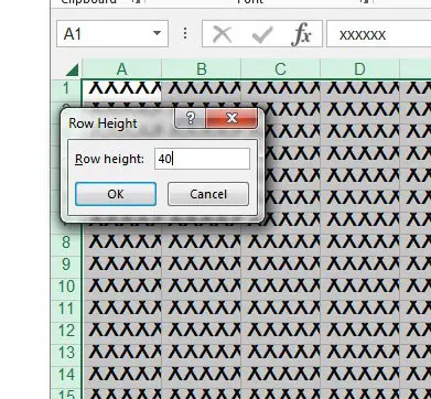 manually set row height in excel 2013