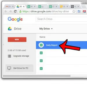 open the google sheet to download
