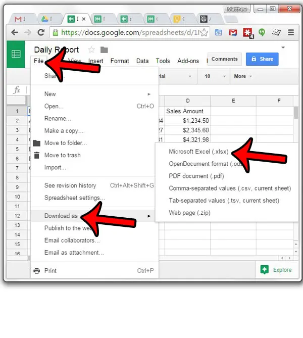download as a microsoft excel file