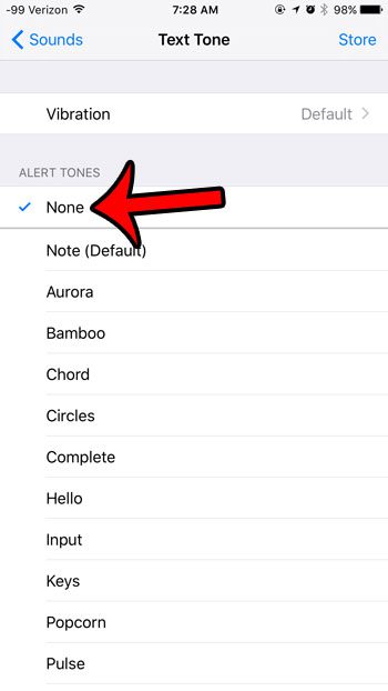 turn off text message sounds on iphone 6