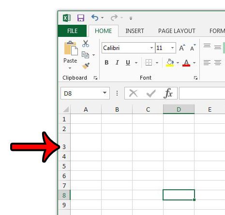 locate row number in excel 2013