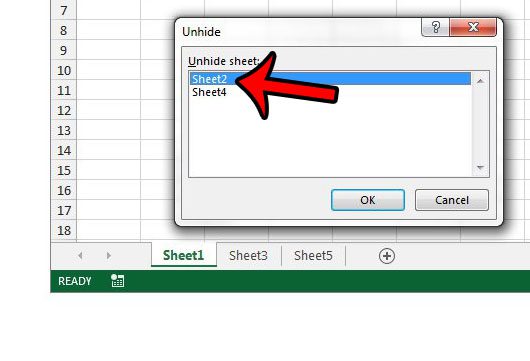 how to unhide a worksheet in excel 2013