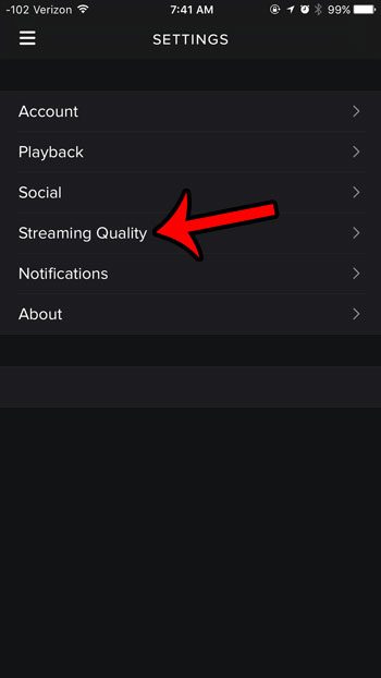 select streaming quality