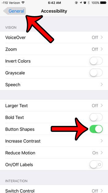 improve iphone navigation with button shapes