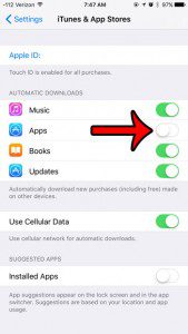 prevent automatic app download in ios 9
