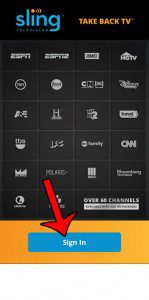 how to get sling tv on the iphone 6