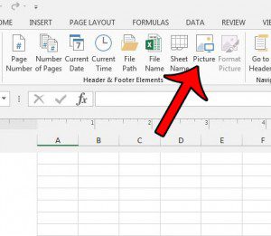 insert picture in excel 2013 footer