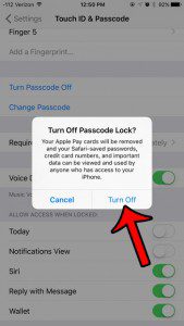 take lock off iphone 6