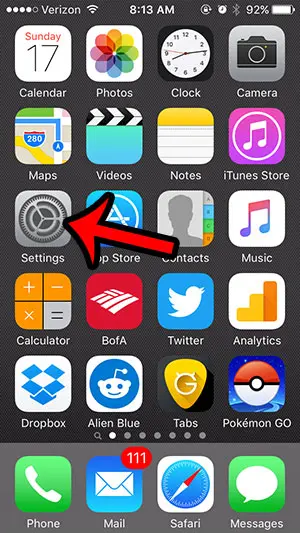 increase contrast on iphone 5 - step 1