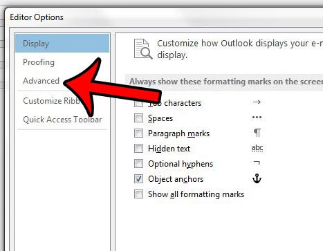 follow link in outlook 2013 no ctrl key