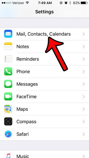turn off the contacts found in mail feature