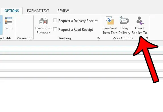 click the Direct Replies To button