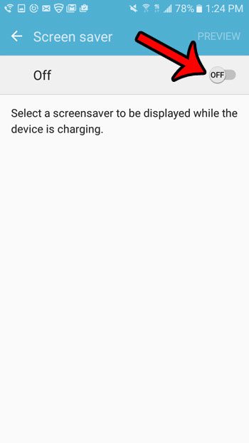 how to turn off the galaxy on5 screen saver