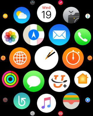 apple watch app screen