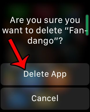 how to delete an app on the apple watch