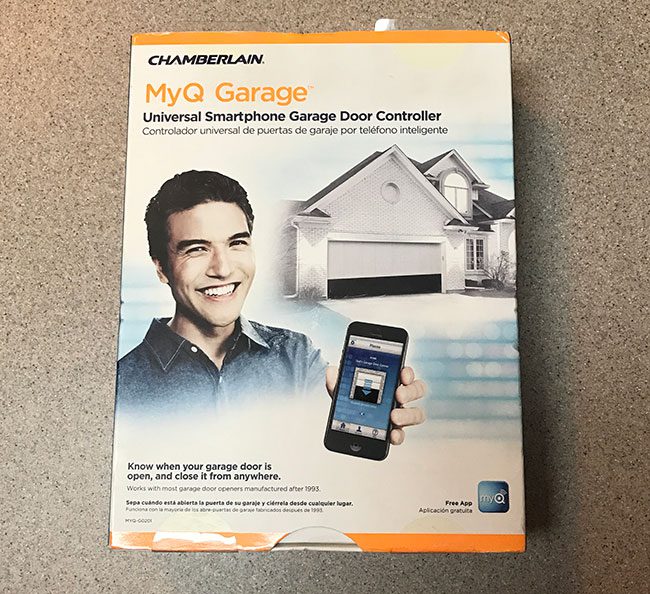Chamberlain MyQ Garage Product Install and Product Review 1 myq garage in package
