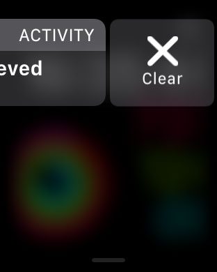 how to delete a notification on the apple watch