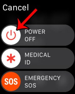 how to restart an apple watch