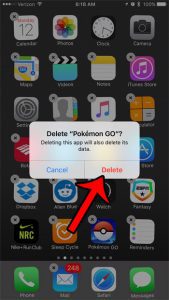 how to get Pokemon Go off your iPhone