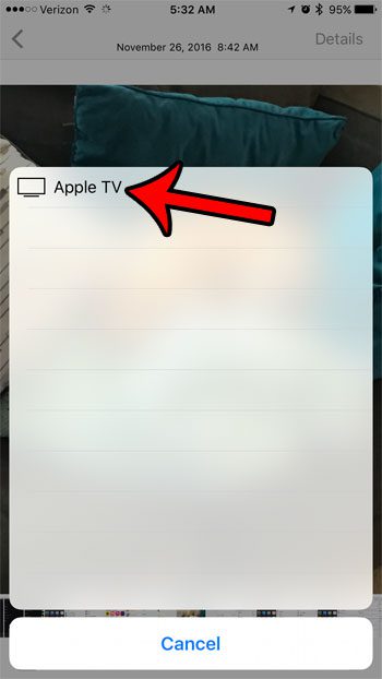 airplay a picture to your tv from an iphone