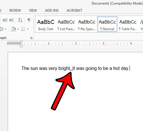 An Automatic Two Spaces after a Period (Microsoft Word)