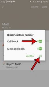 how to stop unwanted caller in android