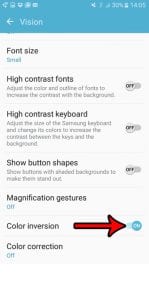 how to get rid of inverted colors in android marshmallow