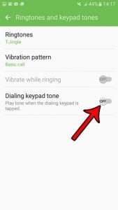 how to turn off dialing sounds on a samsung galaxy on5