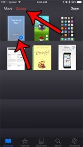 how to remove a book from ibooks on an iphone