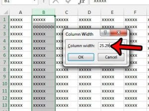 how to enlarge a cell horizontally in excel 2013