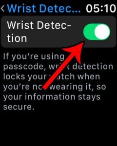 how to stop apple watch locking when taken off