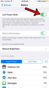 10 tips to improve battery life on iphone 7