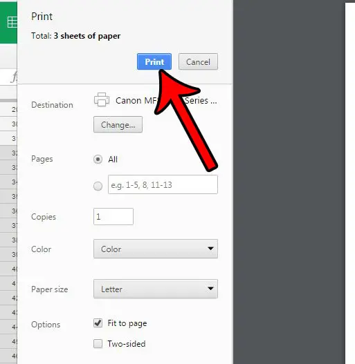 print file name at top in google spreadsheet