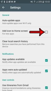 how to stop adding apps to the galaxy on5 screen automatically
