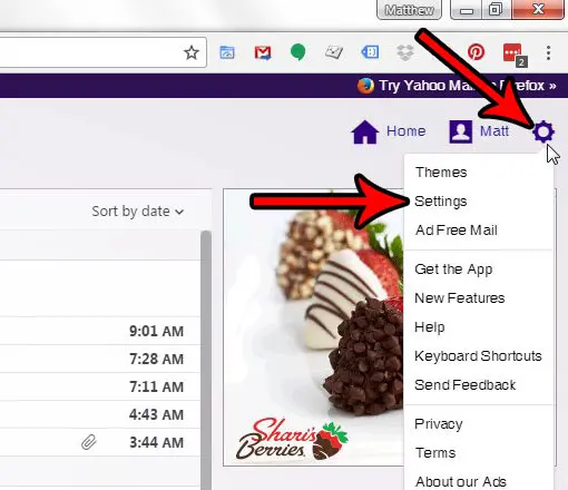 yahoo mail change account name