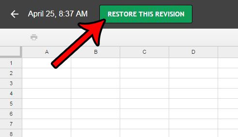 restore revision in google sheets