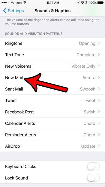 select the new mail option