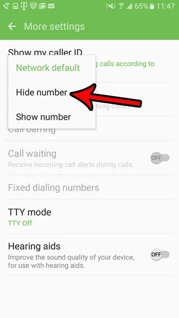 how to block your caller id in android marshmallow