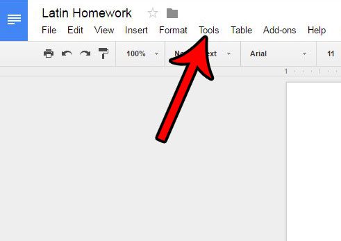 how to insert word count in google docs