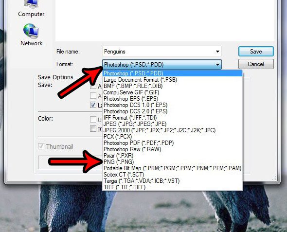 how to make an image transparent in phptoshop