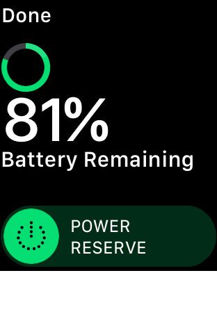 how to enable power reserve on apple watch