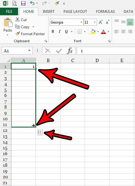 how to add row numbering in excel 2013