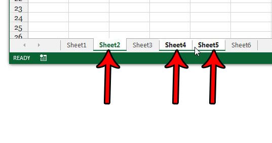 hiding more than one tab at once in excel